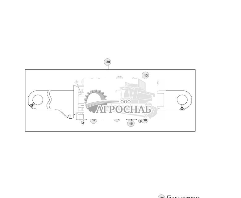 Компоненты цилиндра наклона, механическая регулировка угла - ST791116 523.jpg